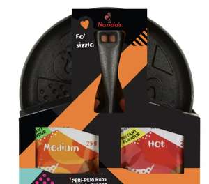 Nando's Cast iron sizzler pan with Nando’s seasoning rubs - £10 (+£3.75 Delivery) @ Boots