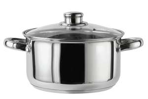 Argos Home 20cm Stainless Steel Casserole Dish - £7.65 + Free Click & Collect - @ Argos