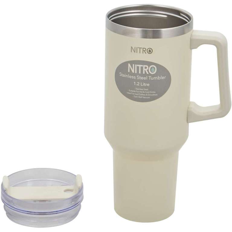 Nitro Stainless Steel Tumbler - Various Colours - Free Click & Collect