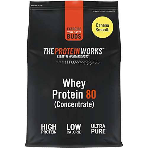 THE PROTEIN WORKS Whey Protein 80 (Concentrate) Powder | 82% Protein 2KG £31.06 @ Amazon