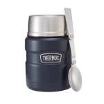 Thermos Food Flask 470ml, 2 Pack in blue/steel