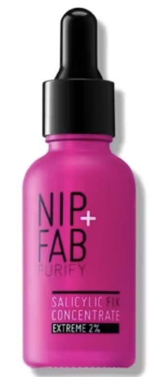 Nip+Fab Salicylic Fix Extreme booster 30ml £8 + £1.50 click and collect @ Boots