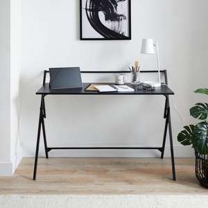 Black Wood Effect Wide Folding Desk - £34.50 - Free Click and Collect @ Dunelm