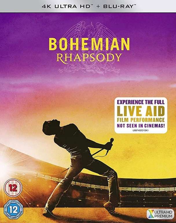 Bohemian Rhapsody [4K Ultra HD + Blu-Ray] - £4.69 @ Amazon