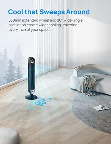 Dreo 42 Inch Tower Fan, 6 Speeds Standing Fan with Remote With Code, Sold By Dero Home Appliance FBA
