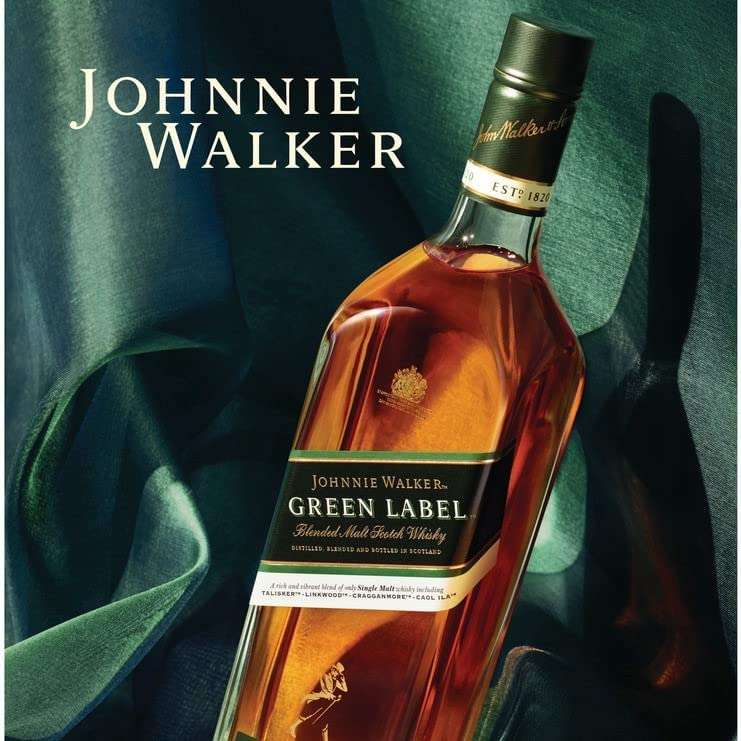 Johnnie Walker Green Label | Blended Scotch Whisky | 43% Vol | 70cl (£32.30 S&S)