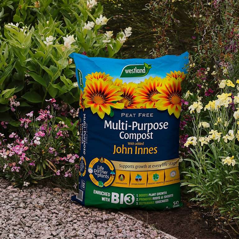 Westland Peat Free Multi-Purpose Compost with added John Innes - 50L £6.80 w/Code