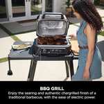 Ninja Woodfire Pro XL Electric BBQ Grill & Smoker with Digital Probe, Large Grey/Black OG850UK with voucher