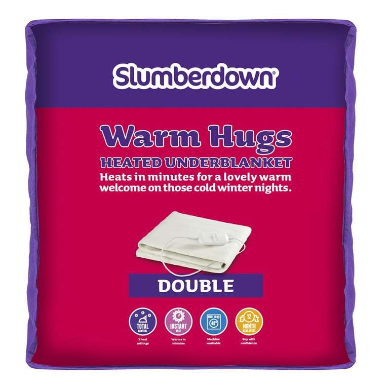 Slumberdown Electric Blanket Double - £23 Instore @ Wilko