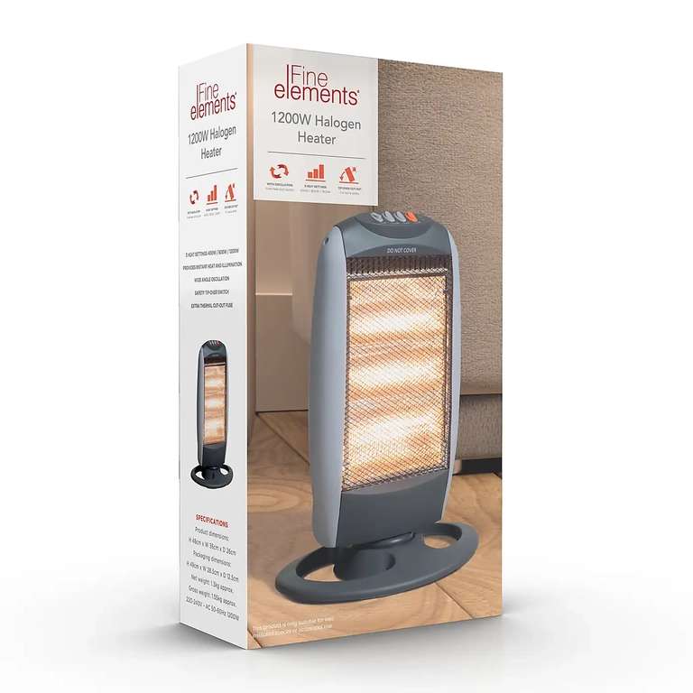 Fine Elements Halogen Heater - Click & Collect only - Selected Locations