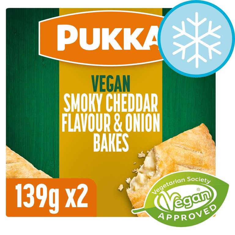 Pukka vegan smokey cheddar onion bakes 2 pack - £1.25 @ FarmFoods Dagenham