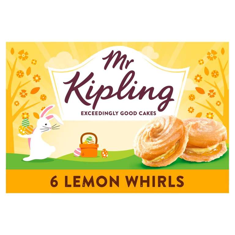 Mr Kipling Lemon Whirls 6 Pack - £1 @ Ocado