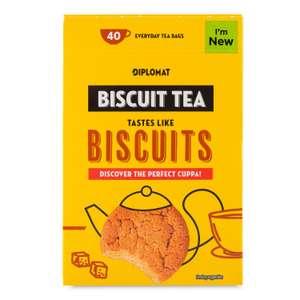 Diplomat Biscuit Flavour Tea Bags 112g/40 Pack in Chorley Lancashire