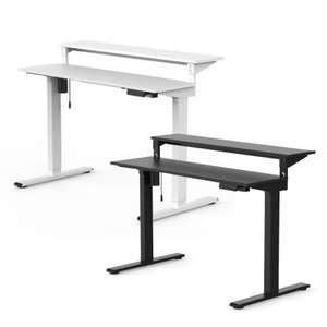 Flexispot Vici Duplex Standing Desk - Can Be 1 or 2 Tiered (Includes Top) - £321.99 Using Newsletter Code (First Purchases) @ Flexispot