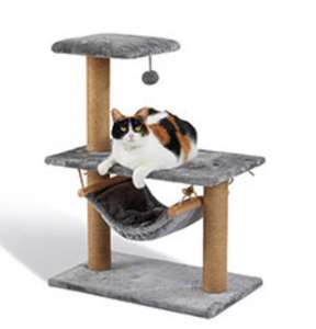 Pets at Home Hudson Hammock Cat Tower Grey - £28 (Free Collection) @ Pets at Home