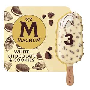 3pk Magnum white chocolate & Cookies instore Oldbury
