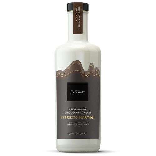 Velvetised Espresso Martini or Salted Caramel & Clementine Chocolate Cream Liqueurs £9 in-store only at Hotel Chocolat Cheshire Oaks