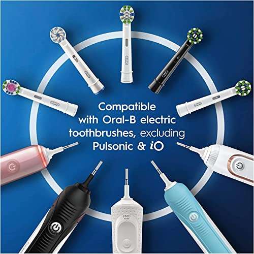 Oral-B Cross Action Electric Toothbrush Head, with CleanMaximiser Technology, Angled Bristles for Deeper Plaque Removal - £24.99 @ Amazon