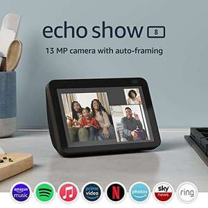 Echo Show 8 2nd gen (2021 release), HD smart display £84.99 + 5 months Apple Music (new customers) @ Currys