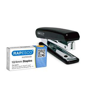 Rapesco PSE000AS Pocket Stapler with 1000 x 10/4 mm Staples, 12 Sheet Capacity, Random Assorted Colours - £1.87 @ Amazon Business