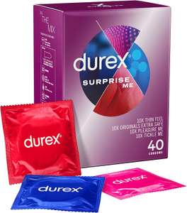 Durex Surprise Me Variety Condoms - Pack of 40 - £11.39 @ Amazon