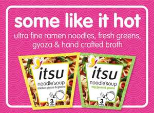 1 x FREE Itsu Noodle Soup via Coupon at Participating Tescos (Mobile Needed For Redemption)