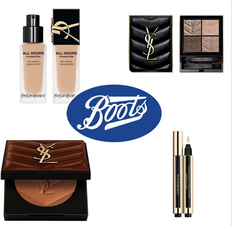 Boots YSL Stackable Offer - 3 For 2 + 20% off with code + £10 Worth Of Points (Will Stack with Student discount)