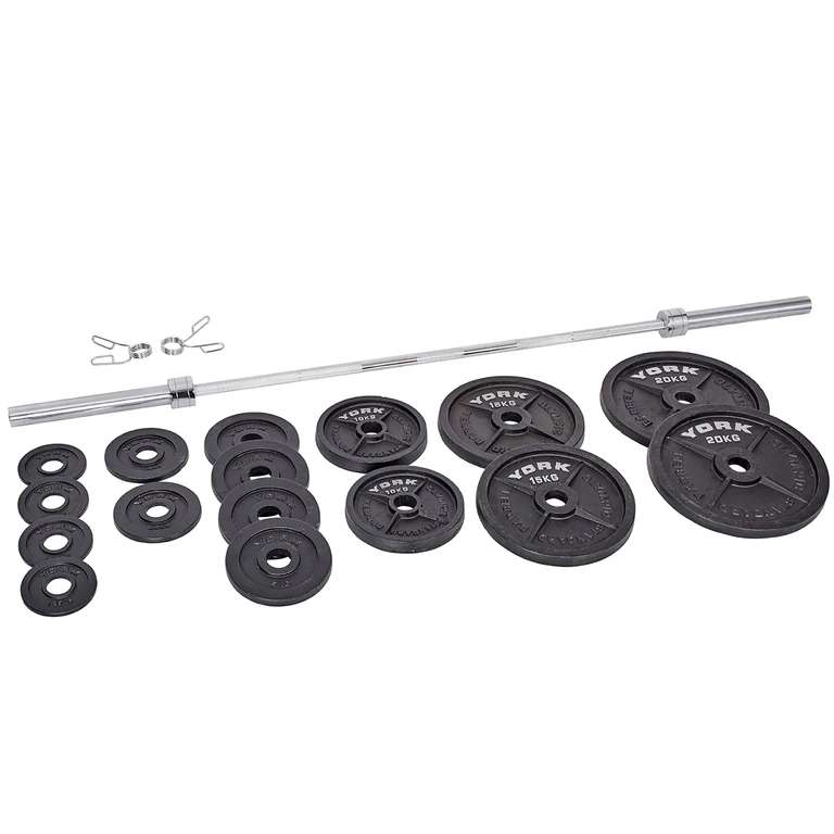 York Barbell 135 KG Olympic Barbell Set, £270 with newsletter sign up