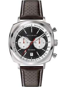 Accurist Chronograph Men's Brown Leather Strap Watch - £51.99 (With Code) Delivered @ H Samuel