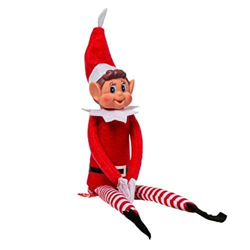 12 inch long leg soft body vinyl face elf with hat & tag - £3.50 sold by buyNyours @ Amazon