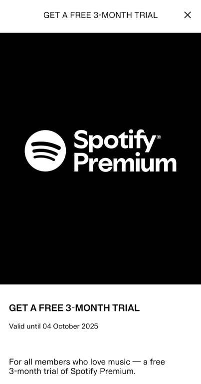 Enjoy 3 Months of Free Spotify Premium for New Users via H&M App ...