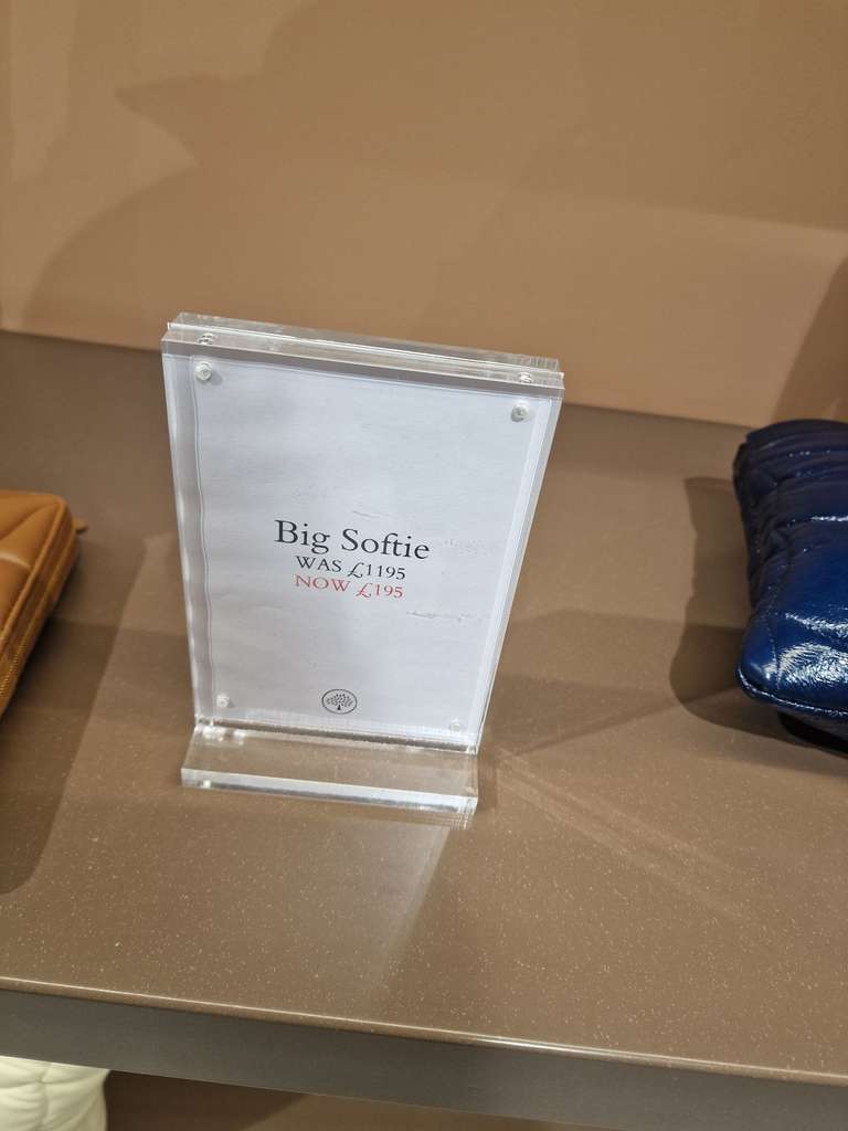 Big Softie (6 colours) at Mulberry Outlet Cheshire Oaks