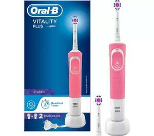 ORAL B Vitality plus 3D White Electric Toothbrush - Pink - £19.99 free C&C @ Currys