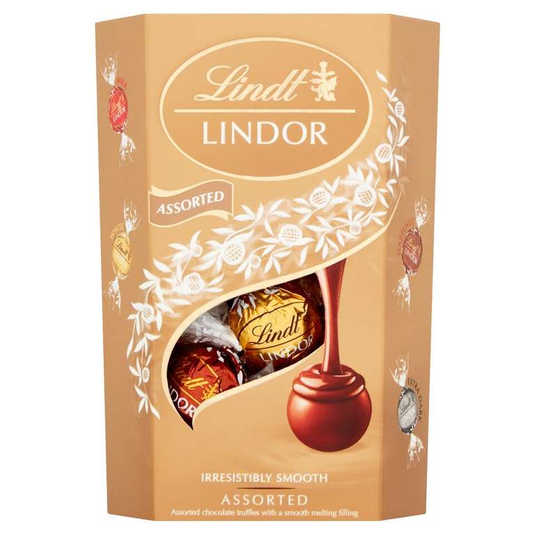 Lindt Lindor Assorted Chocolate Truffles 200G for £4.75 clubcard price @ Tesco