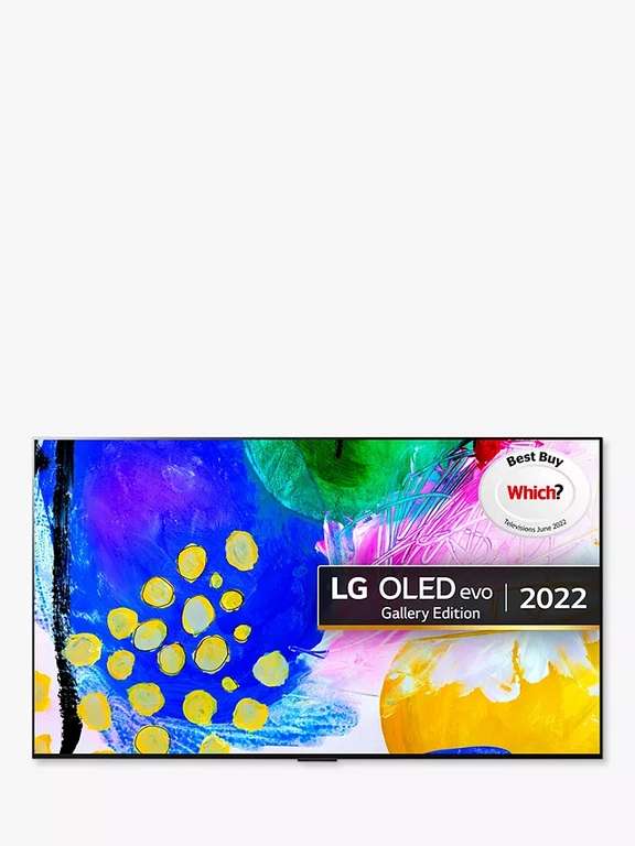 LG OLED55G26LA (2022) OLED HDR 4K Ultra HDTV £1599 @ John Lewis + Claim Free LG G1 Soundbar (Worth £460-800) & Free Wall Installation £125