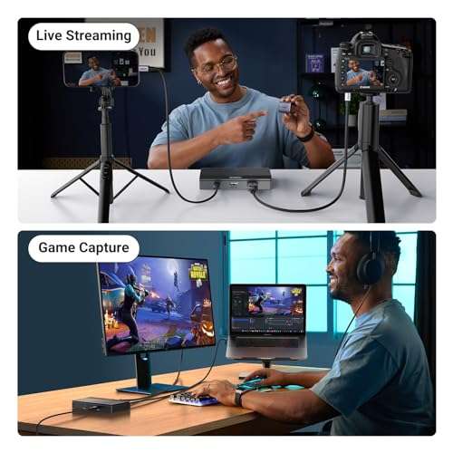 UGREEN Video Capture Card HDMI to USB Type C Capture Device 1080P 60fps Streaming Record, using voucher @ UGREEN GROUP LIMITED UK / FBA
