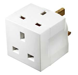 2x Masterplug 2 Way Multi Socket Adapter (minimum order quantity 2) for £5.98 @ Amazon