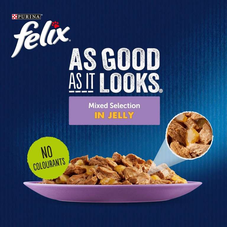 Felix As Good As It Looks 7+ Mixed Cat Food 40x100g £12.34 / £11.04 S&S
