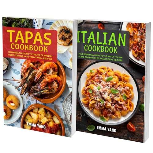 Spanish And Italian Cookbook: 2 Books In 1: Dive Into The World Of 100 Flavorful Mediterranean Dishes - Kindle Edition