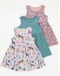 Bright Floral Jungle Animal Dresses 3 Pack Reduced plus Free Click and collect