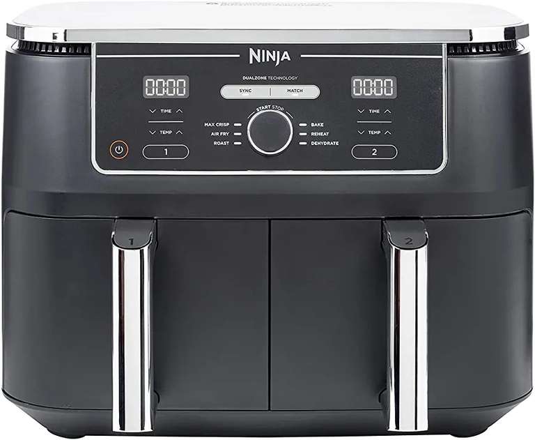 Ninja Foodi MAX Dual Zone Digital Air Fryer, 2 Drawers, 9.5L
