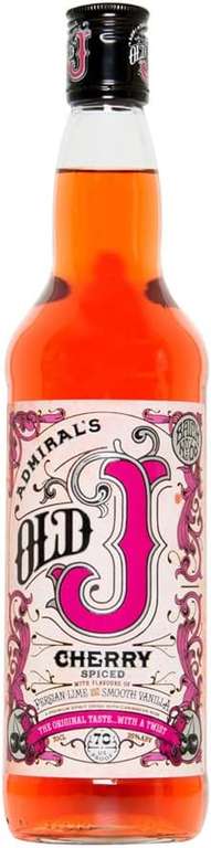 Admiral’s Old J Cherry Spiced Rum 35% ABV - 70cl