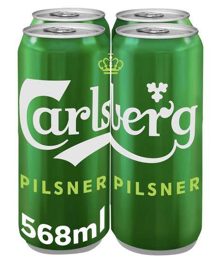 4 x 568ml cans of Carlsberg - £2.48 instore @ Asda (Stevenage)