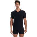 Men's Adidas 3 Pack Active Core 100% Organic Cotton V Neck T Shirts in Black/White Using Code