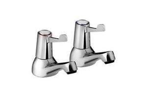 Bristan Lever Chrome Plated Basin Taps with Ceramic Disc Valves VAL2 1/2 C CD £18.70 delivered With Code (UK Mainland) @ Plumb2u / eBay