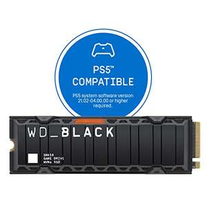 1TB - WD_BLACK SN850 M.2 2280 PCIe Gen4 NVMe Gaming SSD with Heatsink (7000/5300MB/s R/W) - £99.98 delivered @ Amazon