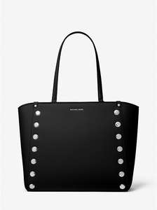 Michael Kors Holly Large Studded Faux Leather Tote Bag