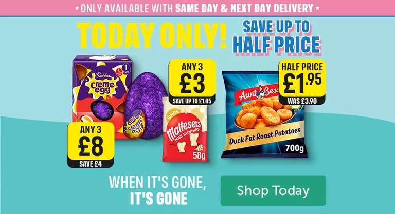 Easter Mini Treats 3 for £3 mix & match
