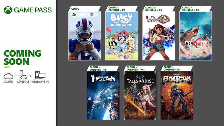 Xbox Game Pass Additions - Bluey: The Videogame, Return to Grace, Warhammer 40,000: Boltgun, and More