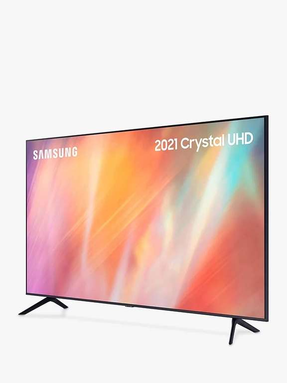 Samsung UE55AU7100 (2021) 55” HDR 4K Ultra HD Smart TV + 5 Year Guarantee - £379 (With Dolby Atmos Soundbar £478) @ John Lewis